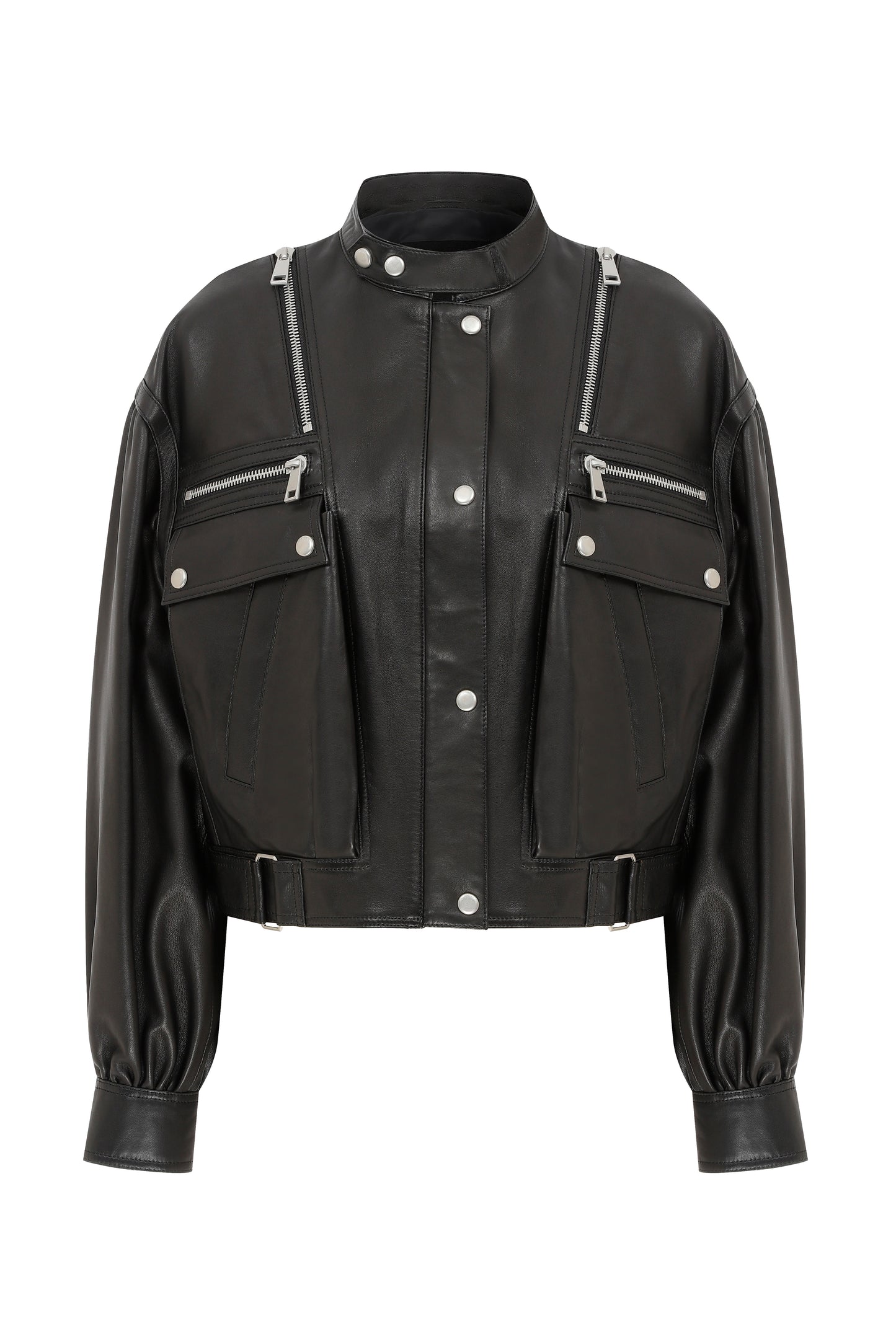EYES ON YOU BIKER LEATHER JACKET