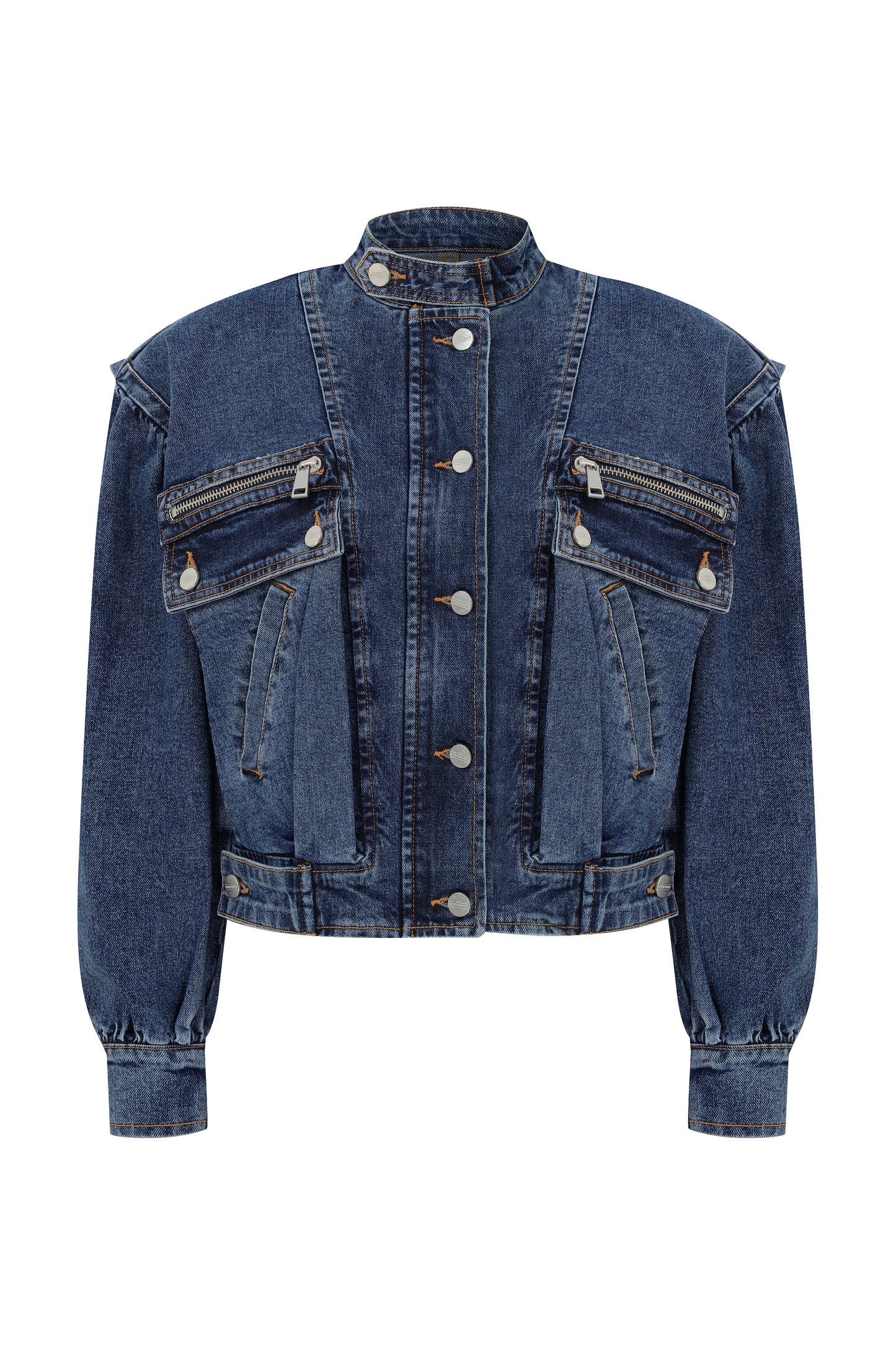 EYES ON YOU BIKER DENIM JACKET