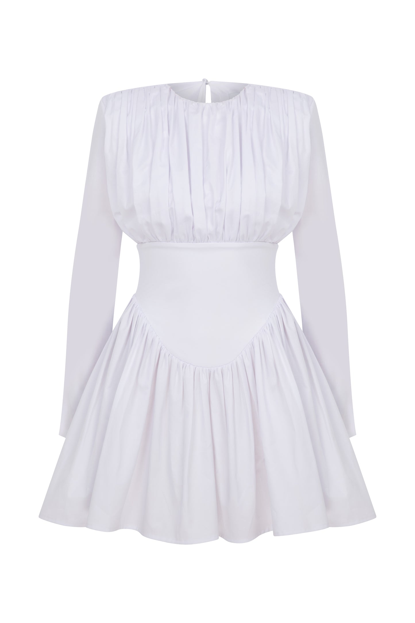 VELVET POPLIN DRESS