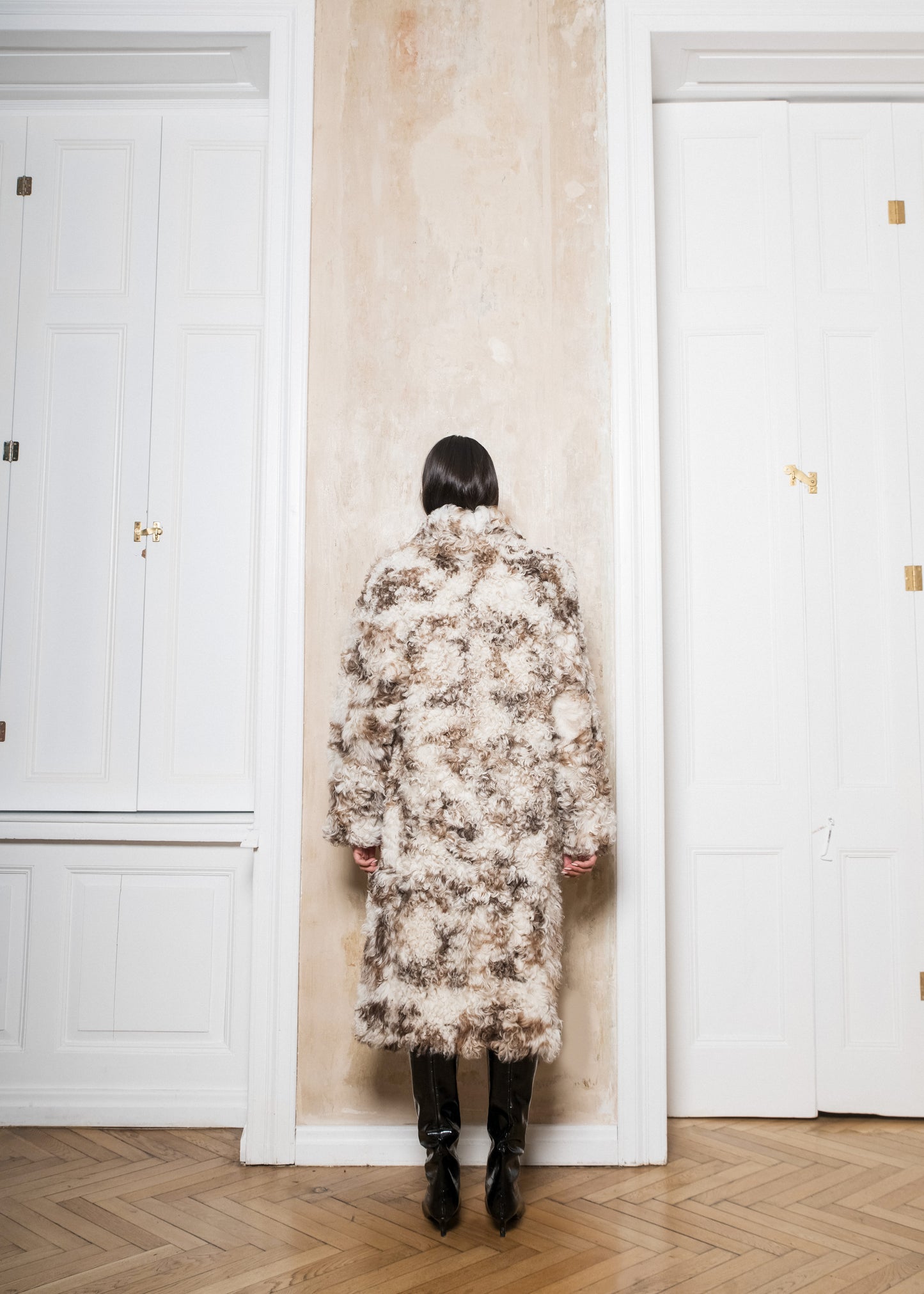 ROJA SHAGGY SHEARLING COAT
