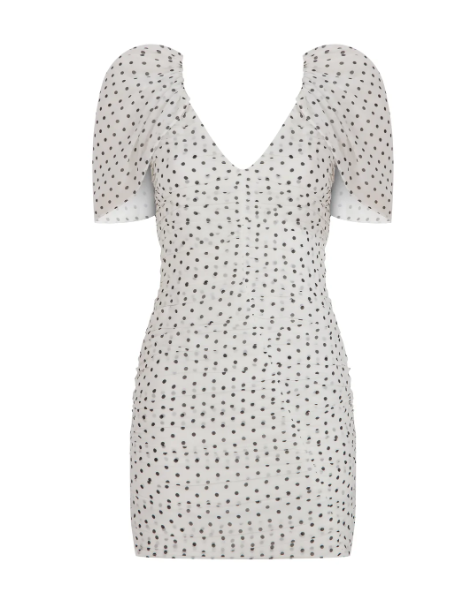 Poem Polka Dot Chiffon Dress