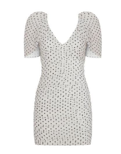 Poem Polka Dot Chiffon Dress
