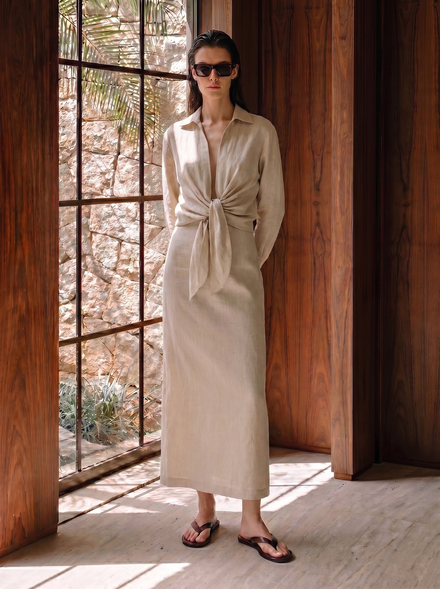 Andrea Linen Dress
