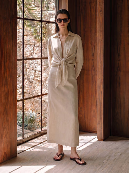 Andrea Linen Dress