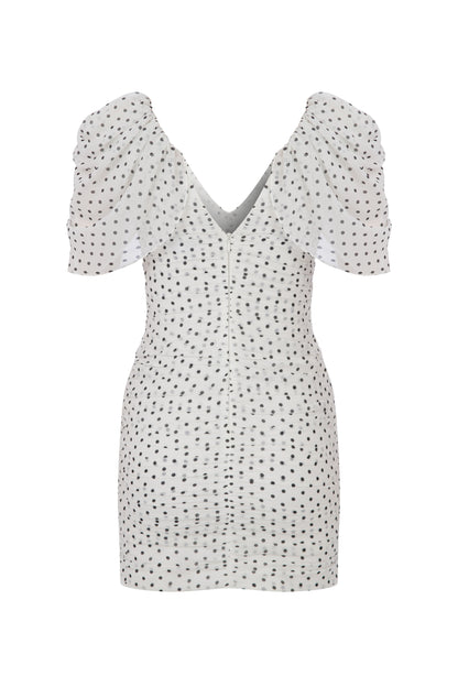 Poem Polka Dot Chiffon Dress