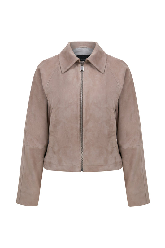 ADORIA SUEDE BOMBER JACKET
