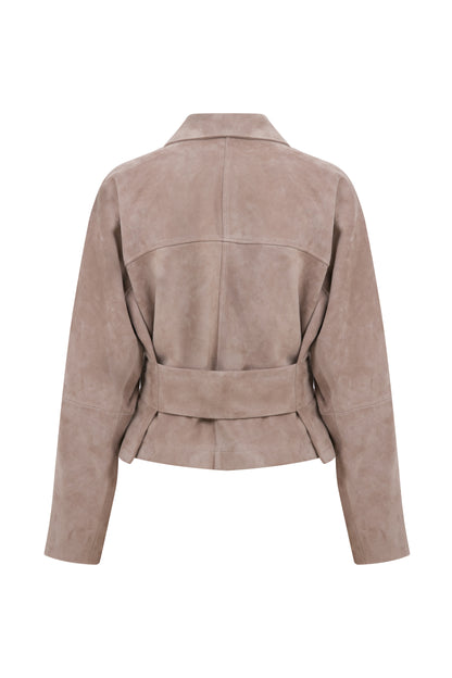 ADORIA SUEDE BOMBER JACKET