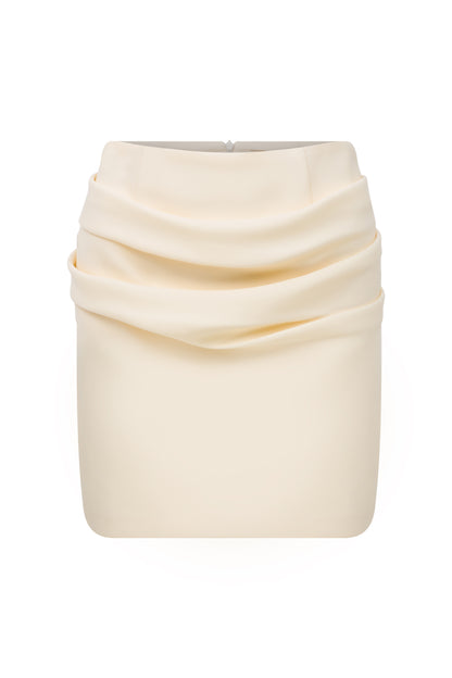 AURELIE DRAPED MINI SKIRT