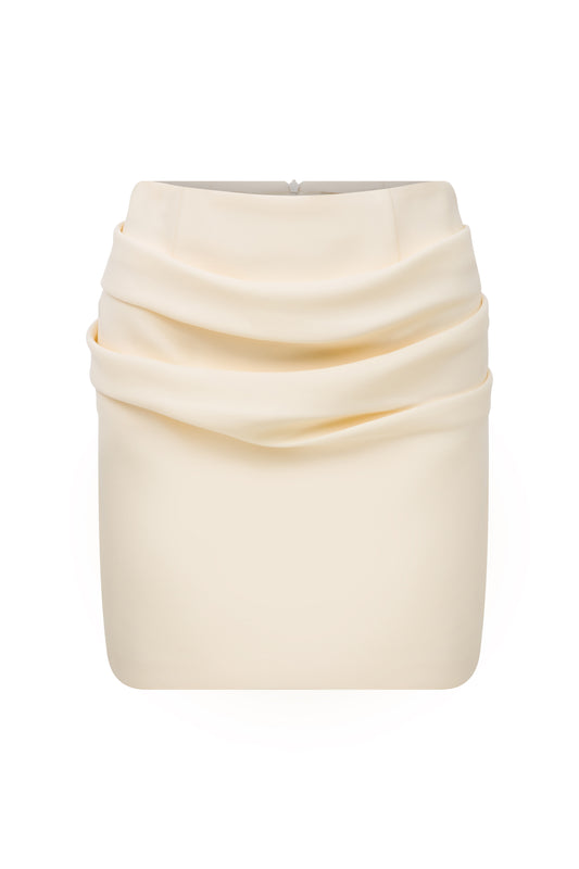 AURELIE DRAPED MINI SKIRT