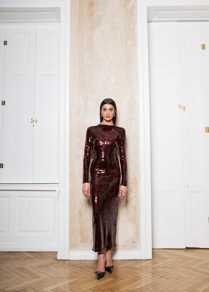 VANESSA DRESS SEQUINED